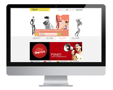 Referenzprojekt Stadtmarketing Villach - WEBWERK - Kärnten, Österreich